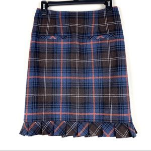 Cabi Heritage Plaid Skirt Multicolor Size 4